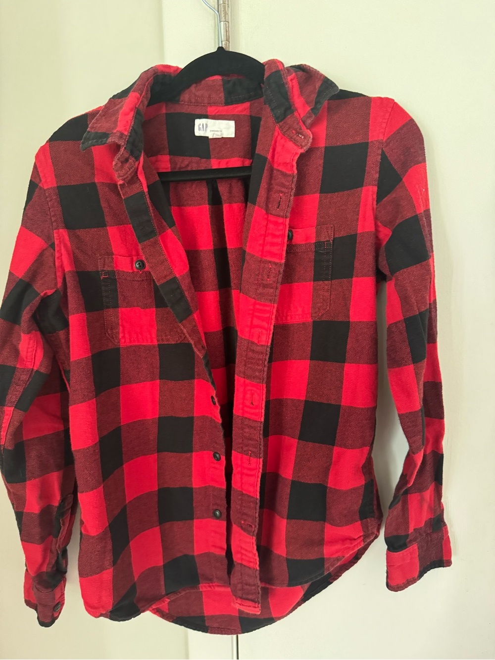 Men's Red Black Check Shirt